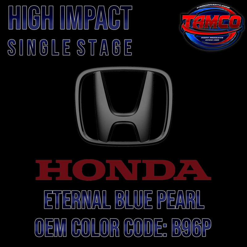 Honda Eternal Blue Pearl | B96P | 2000-2005 | OEM High Impact Single Stage - The Spray Source - Tamco Paint Manufacturing