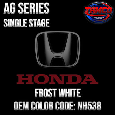 Honda Frost White | NH538 | 1990-1998 | OEM AG Series Single Stage - The Spray Source - Tamco Paint Manufacturing