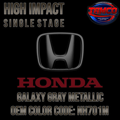 Honda Galaxy Gray Metallic | NH701M | 2006-2008 | OEM High Impact Series Single Stage - The Spray Source - Tamco Paint Manufacturing