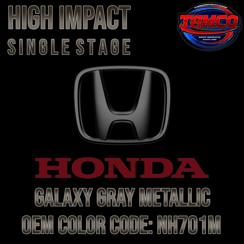 Honda Galaxy Gray Metallic | NH701M | 2006-2008 | OEM High Impact Series Single Stage - The Spray Source - Tamco Paint Manufacturing