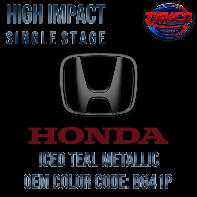 Honda Iced Teal Metallic | BG41P | 1998-2000 | OEM High Impact Single Stage - The Spray Source - Tamco Paint Manufacturing