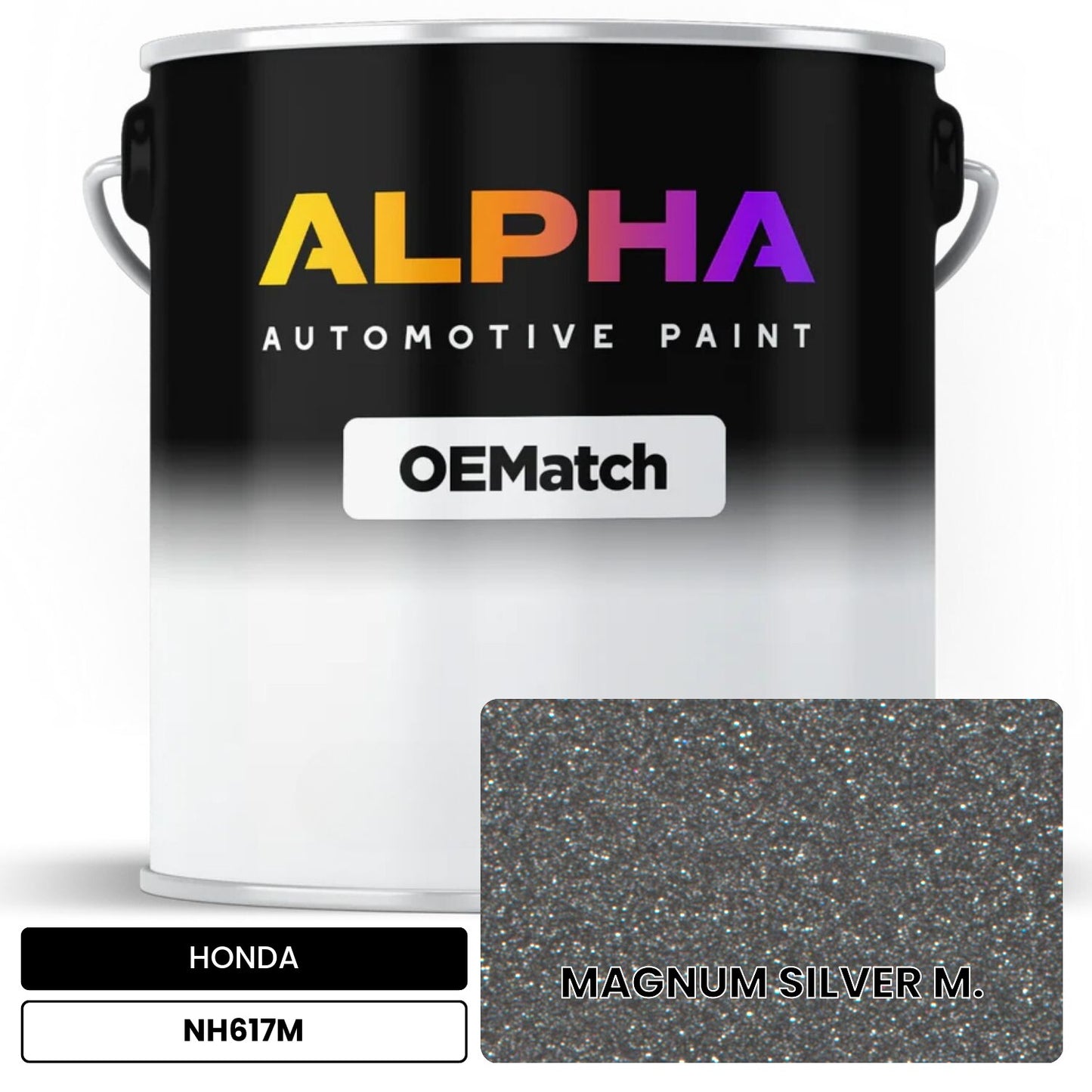 HONDA MAGNUM SILVER M. NH617M OEMatch Basecoat