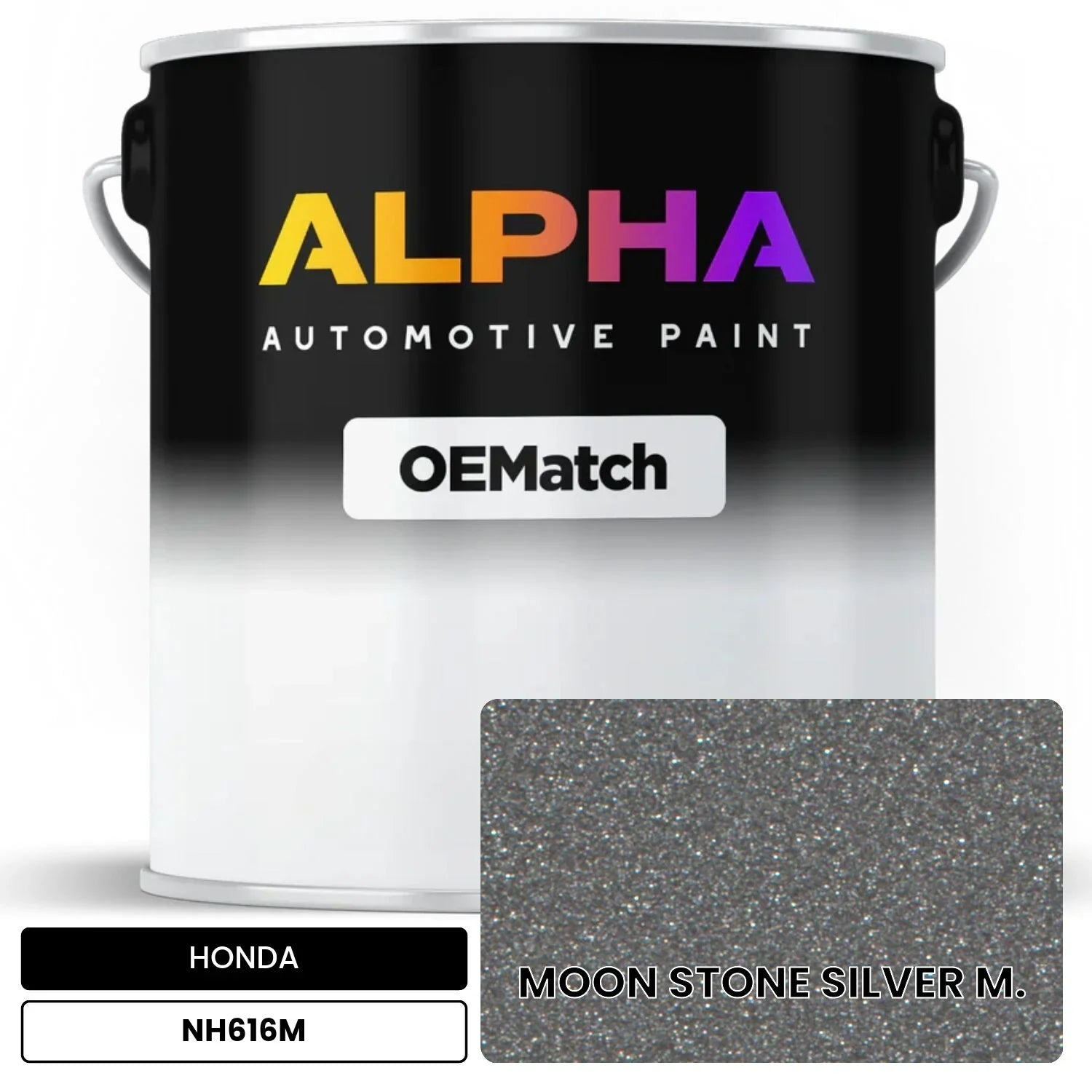 HONDA MOON STONE SILVER M. NH616M OEMatch Basecoat