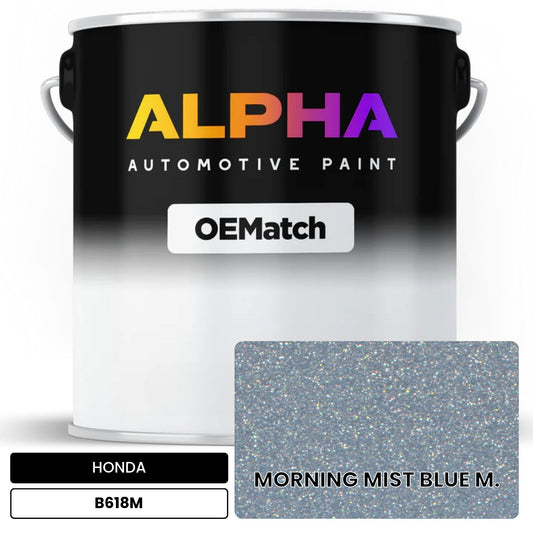 HONDA MORNING MIST BLUE M. B618M OEMatch Basecoat