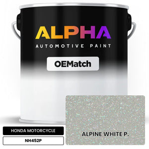 HONDA MOTORCYCLE ALPINE WHITE P. NH452P | OEMatch Automotive Basecoat