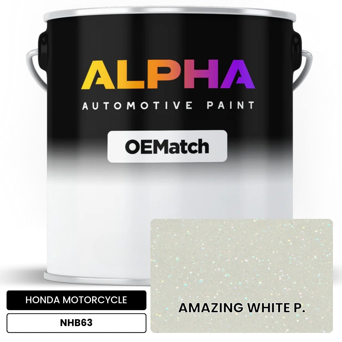 HONDA MOTORCYCLE AMAZING WHITE P. NHB63 OEMatch Basecoat