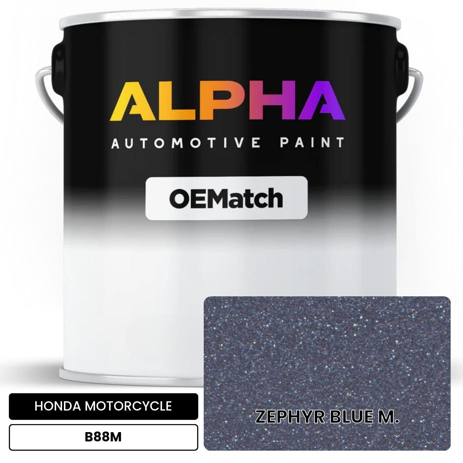 HONDA MOTORCYCLE ZEPHYR BLUE M. B88M OEMatch Basecoat
