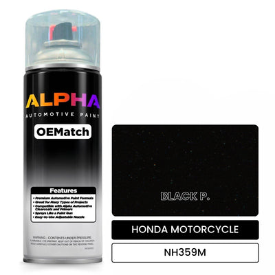 HONDA MOTORCYCLE BLACK P. NH359M | OEMatch Automotive Spraycan