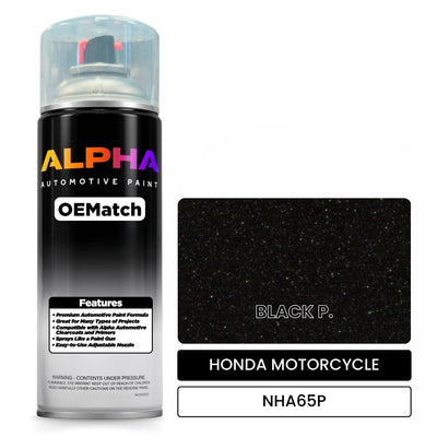 HONDA MOTORCYCLE BLACK P. NHA65P | OEMatch Automotive Spraycan