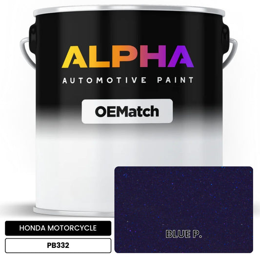 HONDA MOTORCYCLE BLUE P. PB332 OEMatch Basecoat