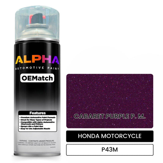 HONDA MOTORCYCLE CABARET PURPLE P. M. P43M OEMatch Spraycan