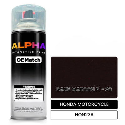 HONDA MOTORCYCLE DARK MAROON P. - 2C HON239 | OEMatch Automotive Spraycan