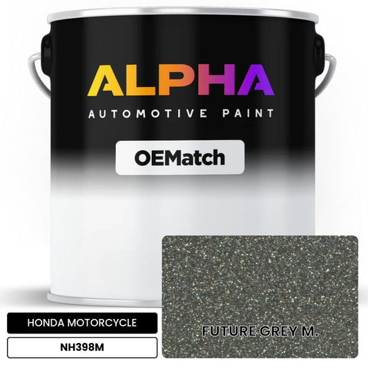 HONDA MOTORCYCLE FUTURE GREY M. NH398M OEMatch Basecoat