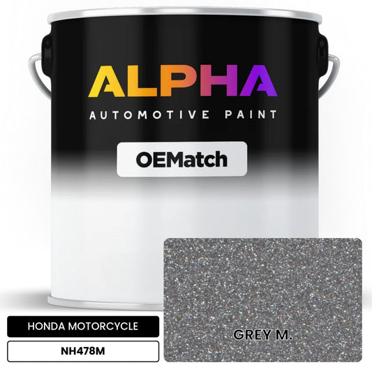 HONDA MOTORCYCLE GREY M. NH478M OEMatch Basecoat
