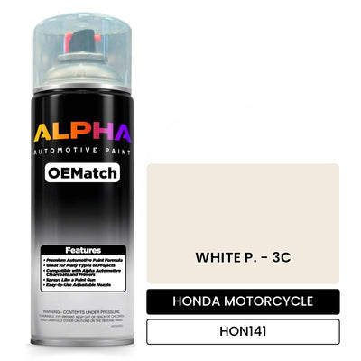 HONDA MOTORCYCLE WHITE P. - 3C HON141 | OEMatch Automotive Spraycan