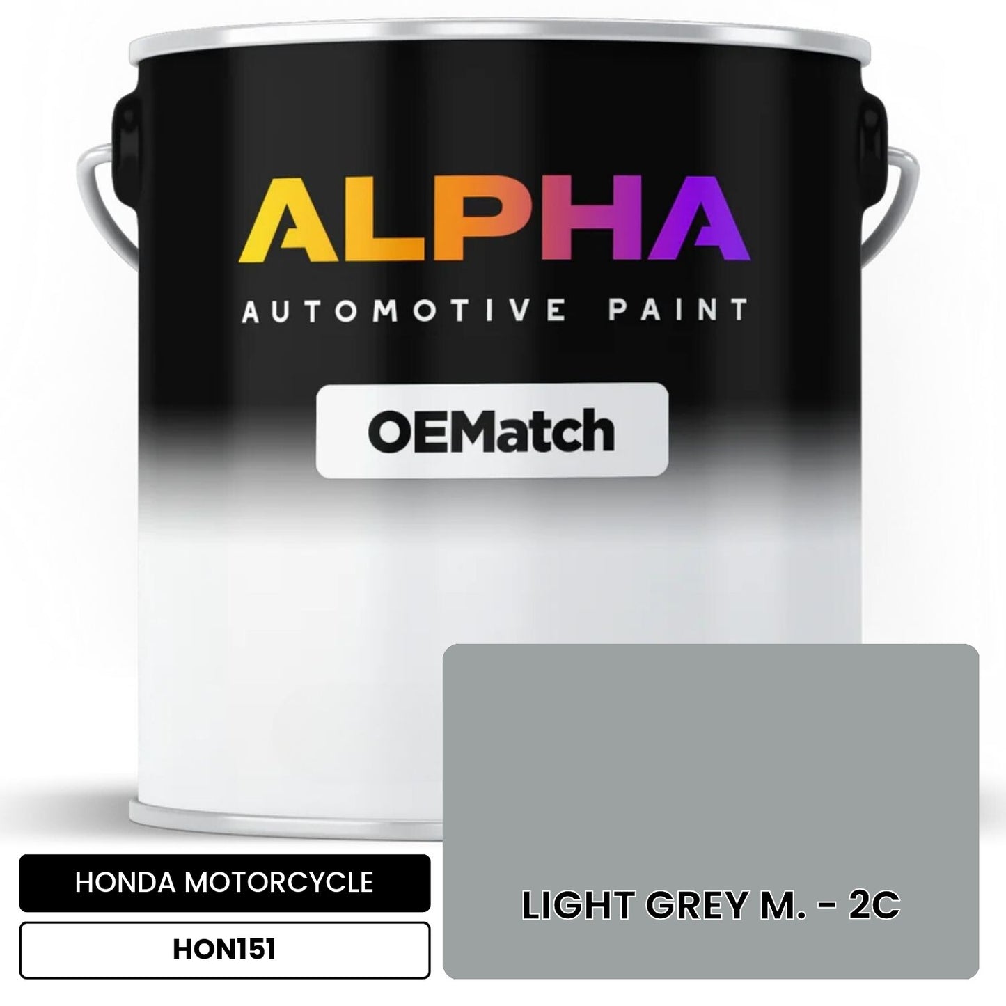 HONDA MOTORCYCLE LIGHT GREY M. - 2C HON151 OEMatch Basecoat