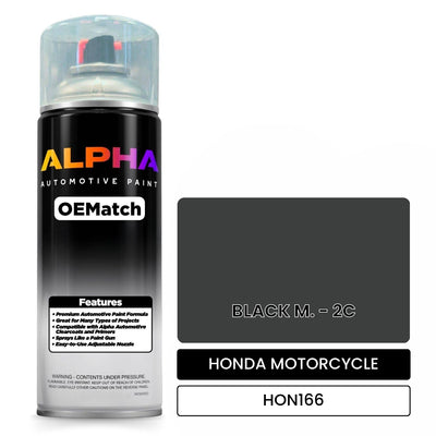 HONDA MOTORCYCLE BLACK M. - 2C HON166 | OEMatch Automotive Spraycan