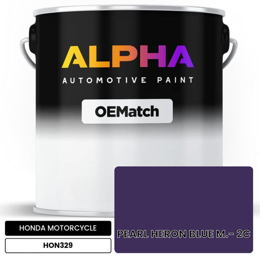 HONDA MOTORCYCLE PEARL HERON BLUE M.- 2C HON329 OEMatch Basecoat