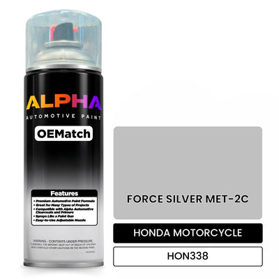 HONDA MOTORCYCLE FORCE SILVER MET-2C HON338 | OEMatch Automotive Spraycan