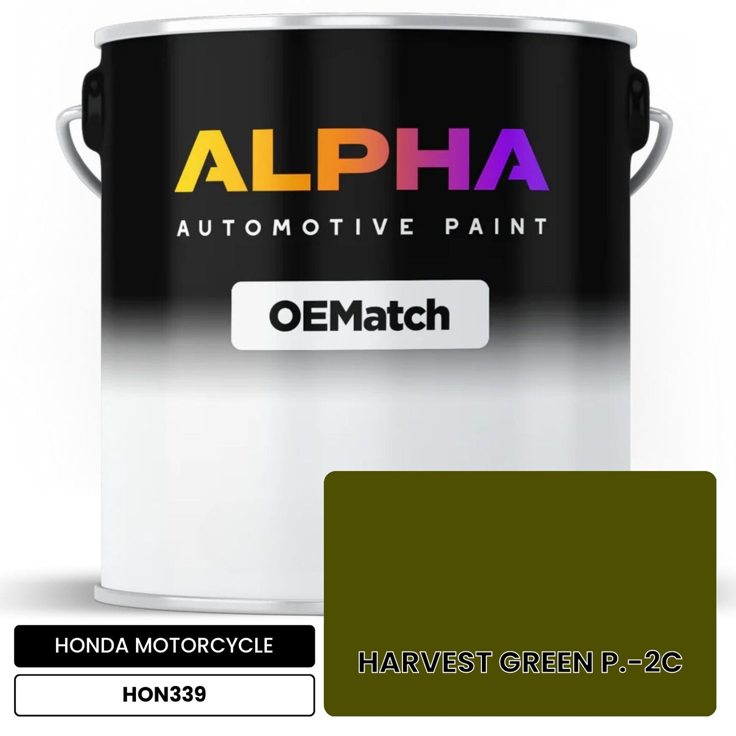 HONDA MOTORCYCLE HARVEST GREEN P.-2C HON339 OEMatch Basecoat