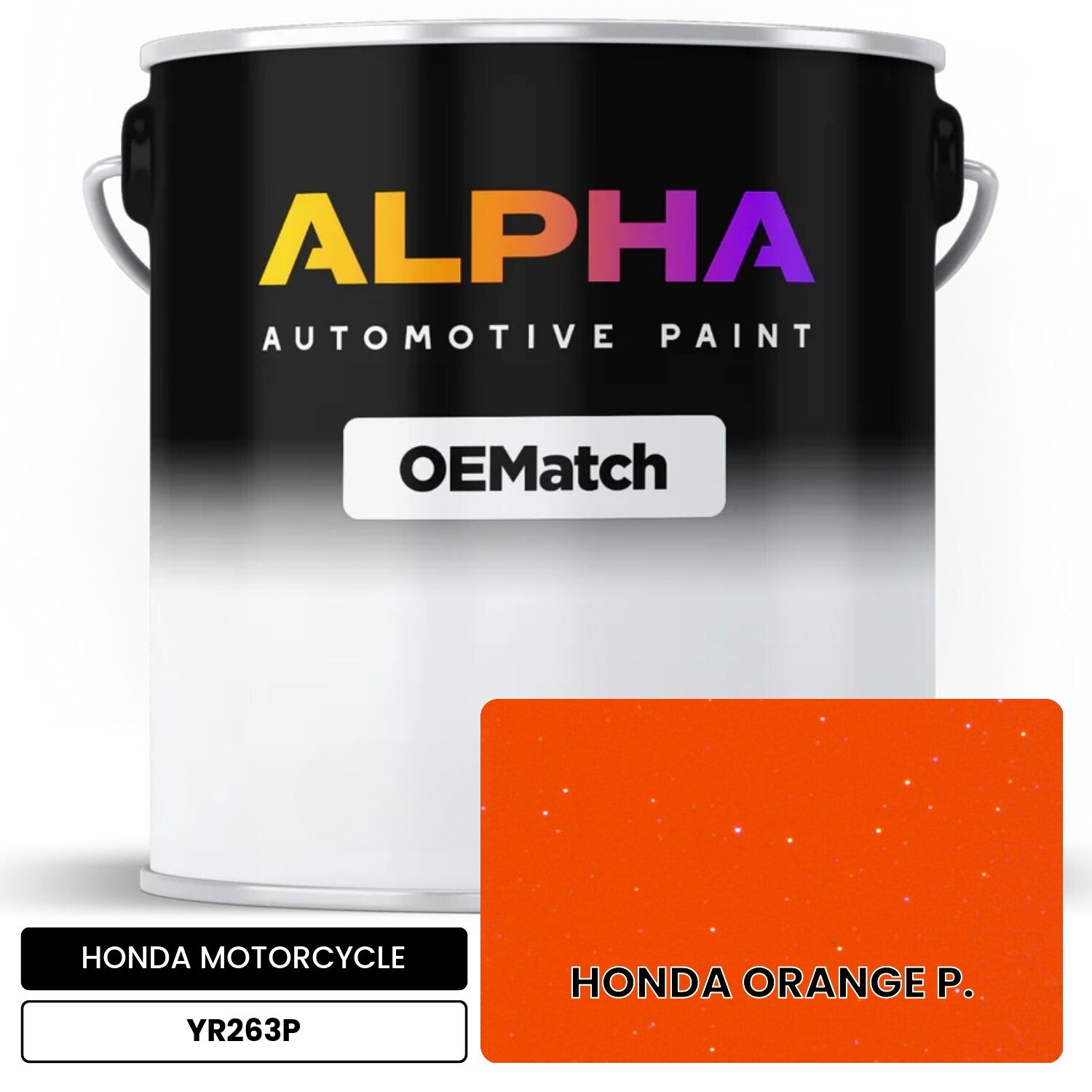 HONDA MOTORCYCLE HONDA ORANGE P. YR263P OEMatch Basecoat