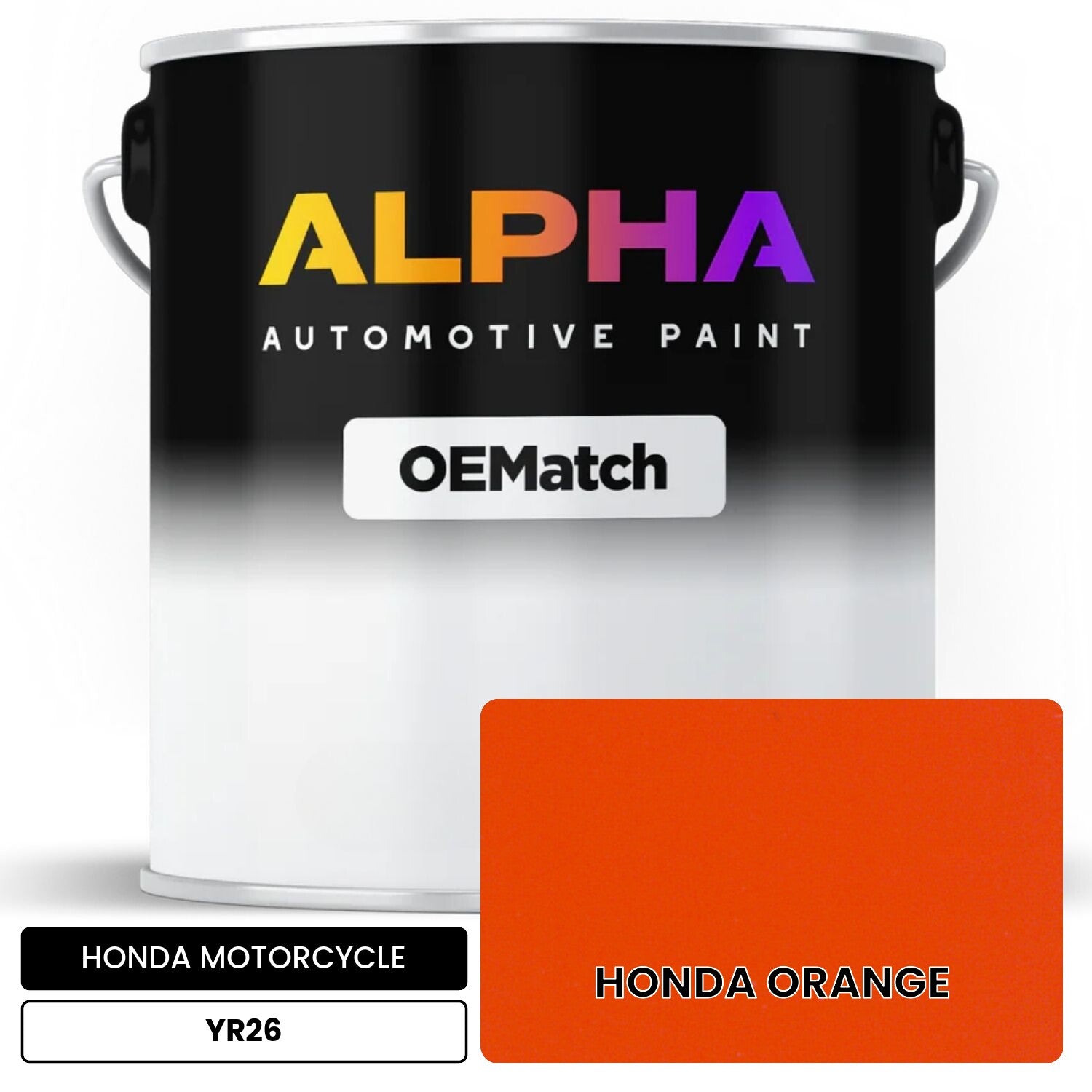 HONDA MOTORCYCLE HONDA ORANGE YR26 OEMatch Basecoat