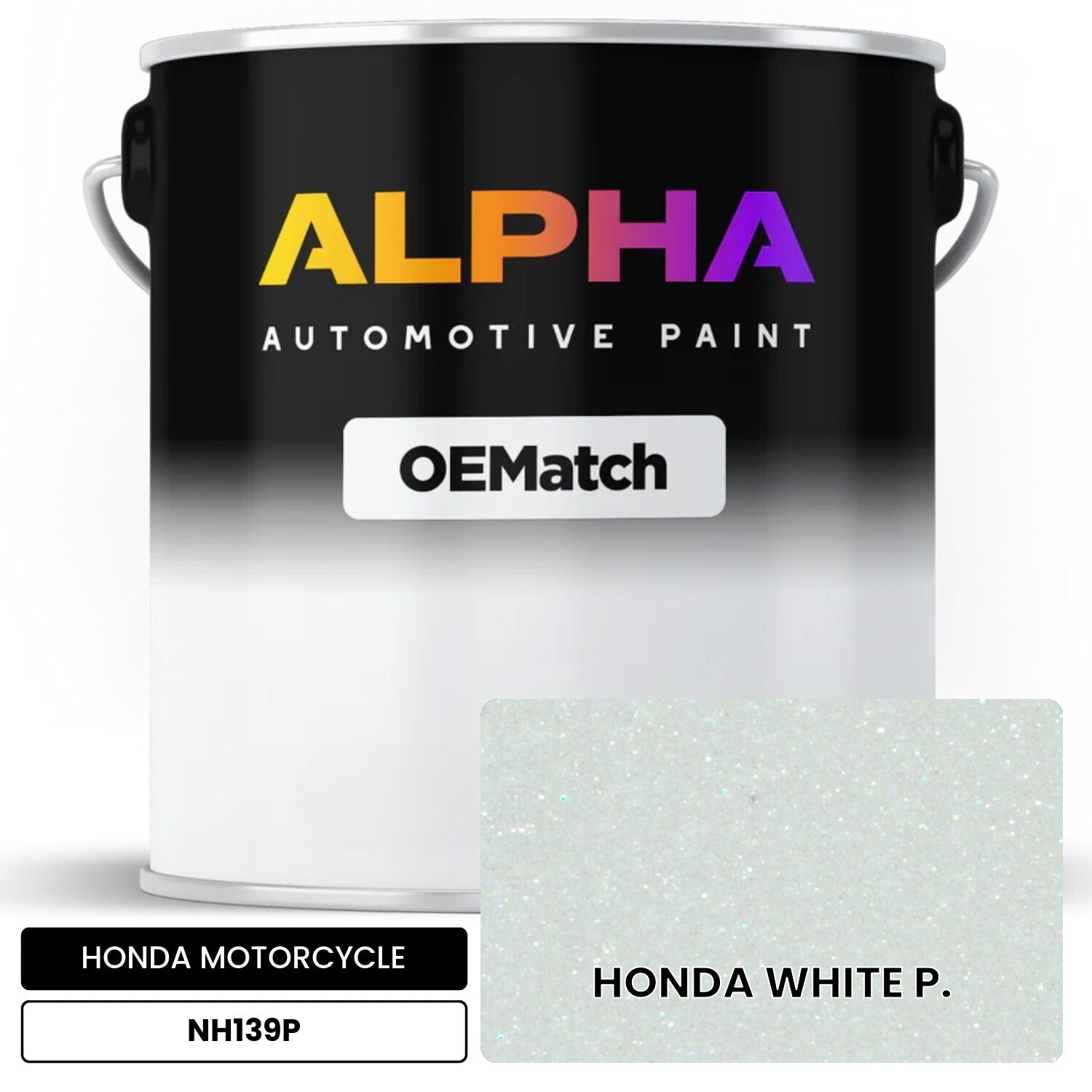 HONDA MOTORCYCLE HONDA WHITE P. NH139P OEMatch Basecoat
