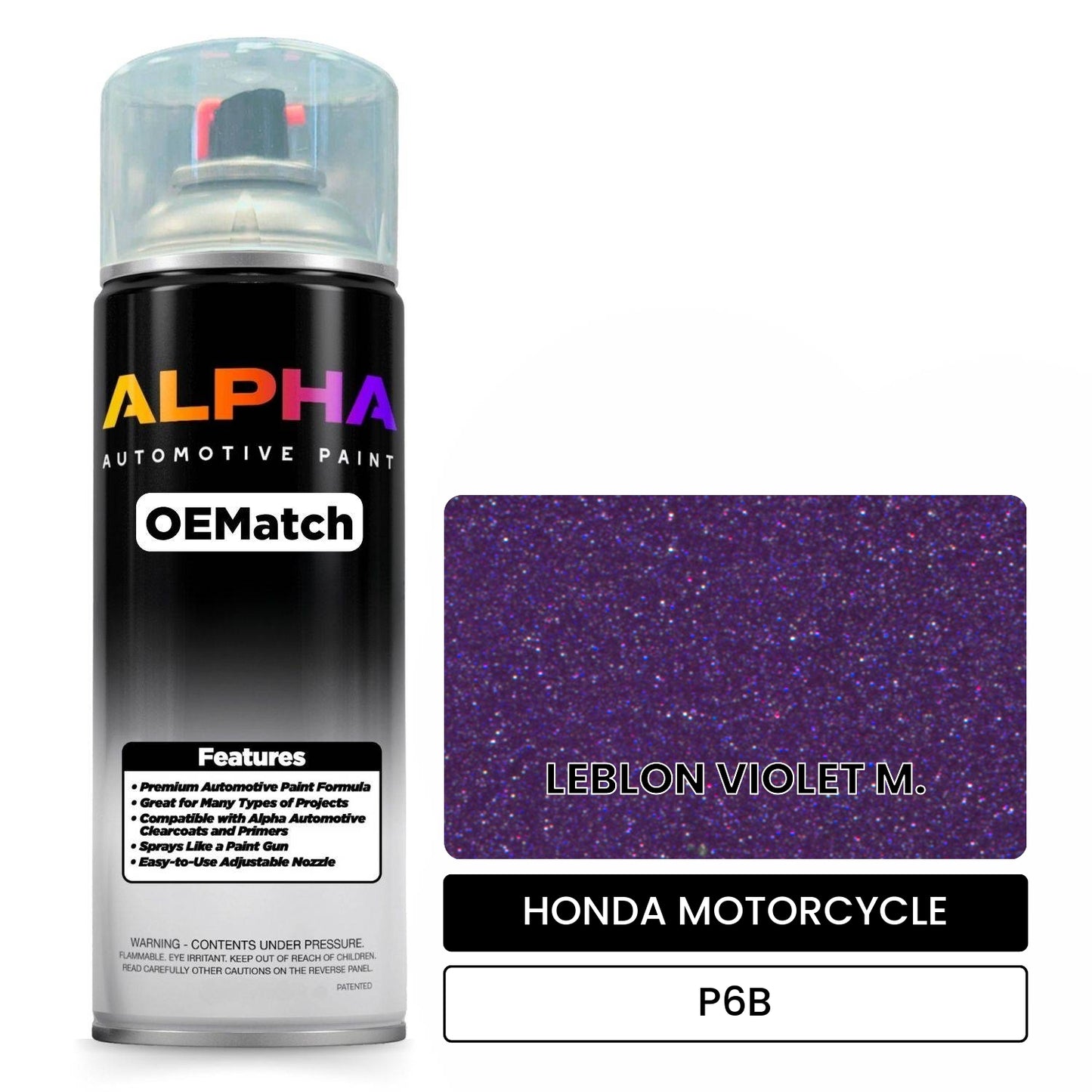HONDA MOTORCYCLE LEBLON VIOLET M. P6B OEMatch Spraycan