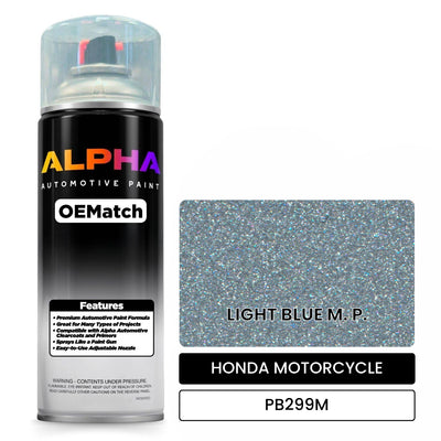 HONDA MOTORCYCLE LIGHT BLUE M. P. PB299M | OEMatch Automotive Spraycan