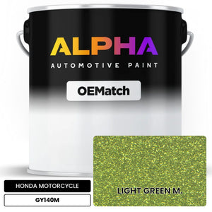 HONDA MOTORCYCLE LIGHT GREEN M. GY140M | OEMatch Automotive Basecoat