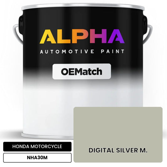 HONDA MOTORCYCLE DIGITAL SILVER M. NHA30M OEMatch Basecoat
