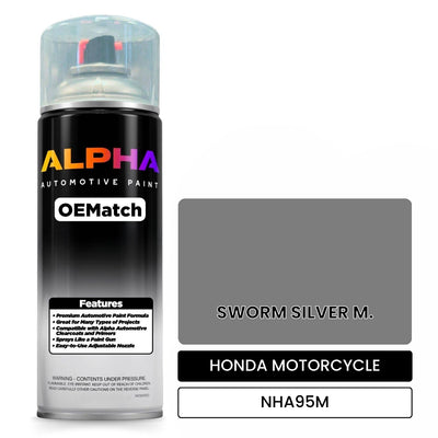 HONDA MOTORCYCLE SWORM SILVER M. NHA95M | OEMatch Automotive Spraycan