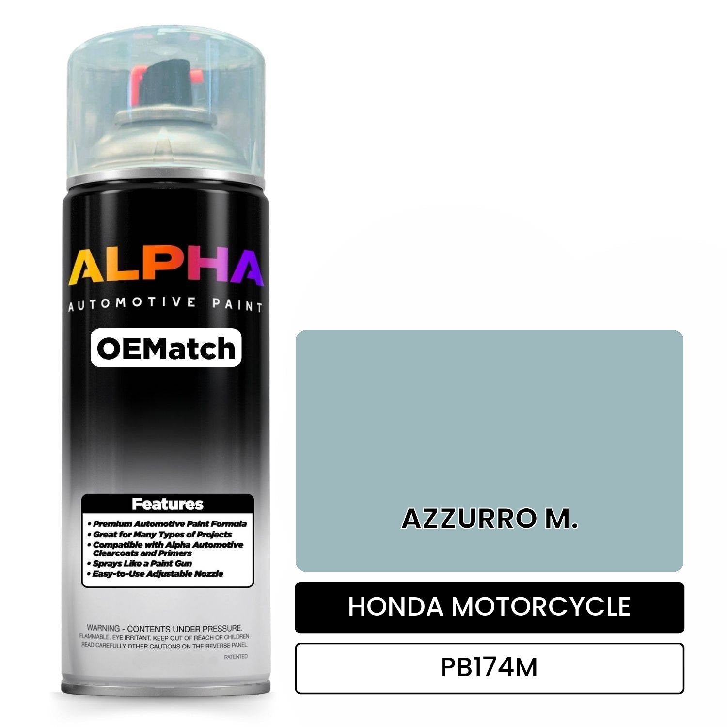 HONDA MOTORCYCLE AZZURRO M. PB174M OEMatch Spraycan