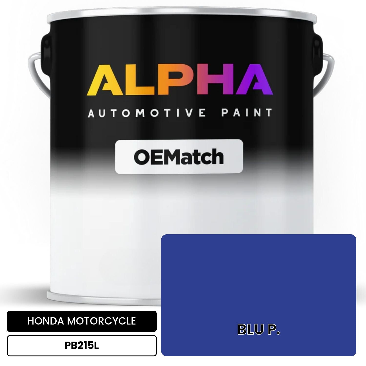HONDA MOTORCYCLE BLU P. PB215L OEMatch Basecoat
