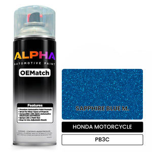 HONDA MOTORCYCLE SAPPHIRE BLUE M. PB3C | OEMatch Automotive Spraycan