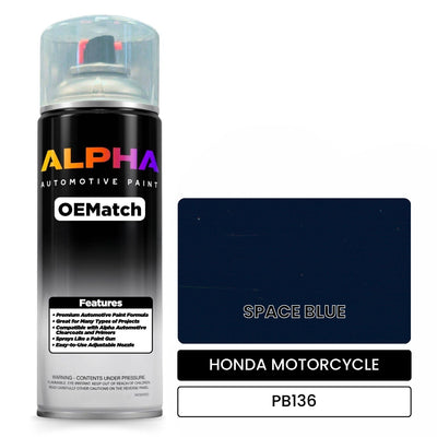 HONDA MOTORCYCLE SPACE BLUE PB136 | OEMatch Automotive Spraycan