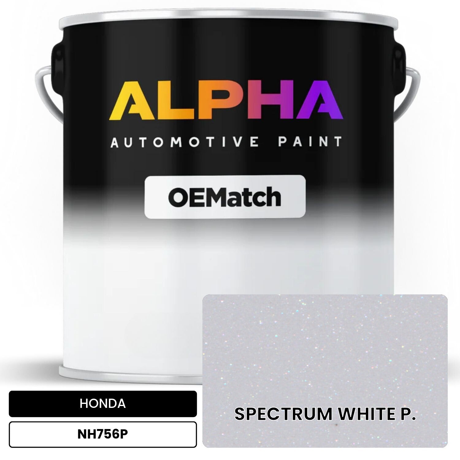 HONDA SPECTRUM WHITE P. NH756P OEMatch Basecoat