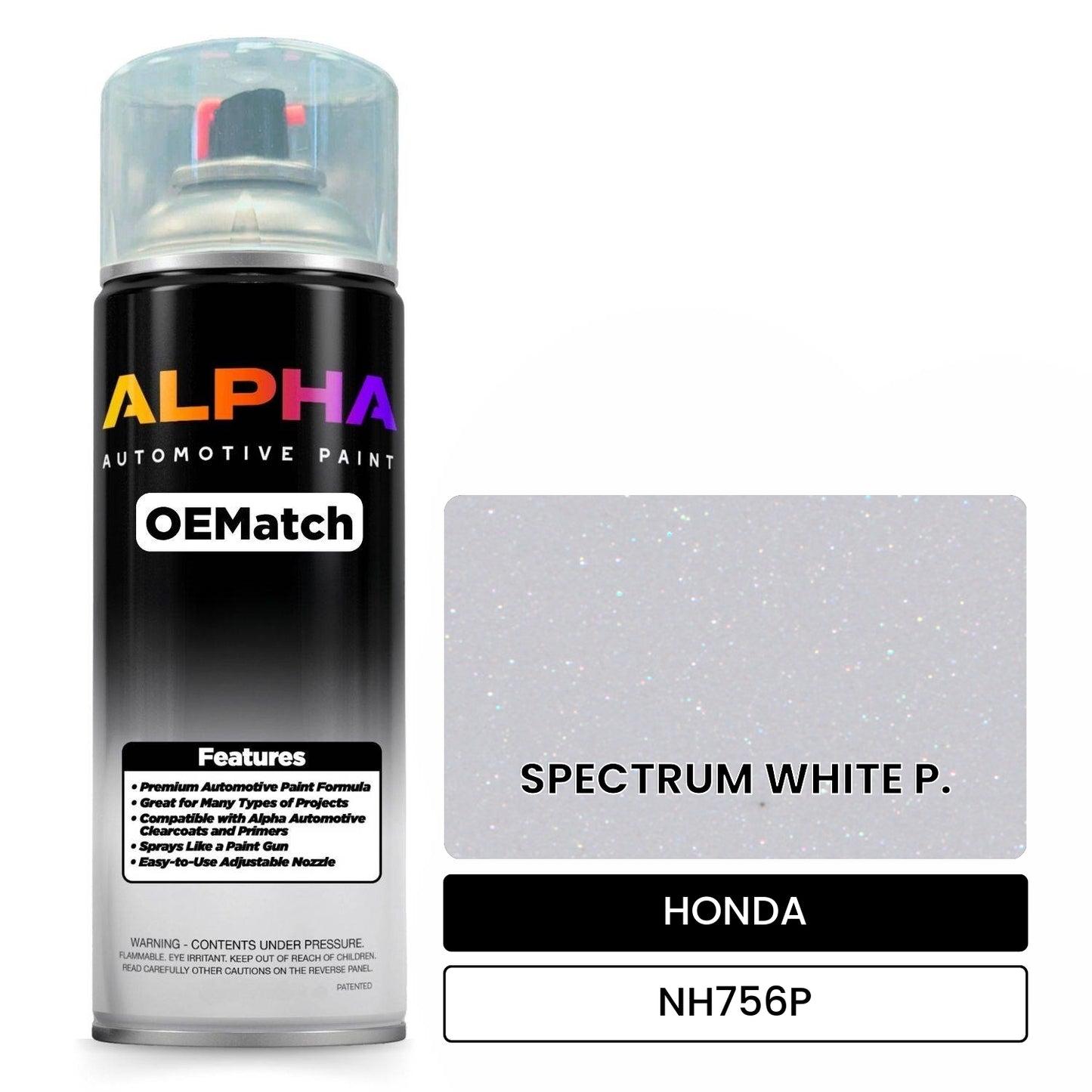 HONDA SPECTRUM WHITE P. NH756P OEMatch Spraycan