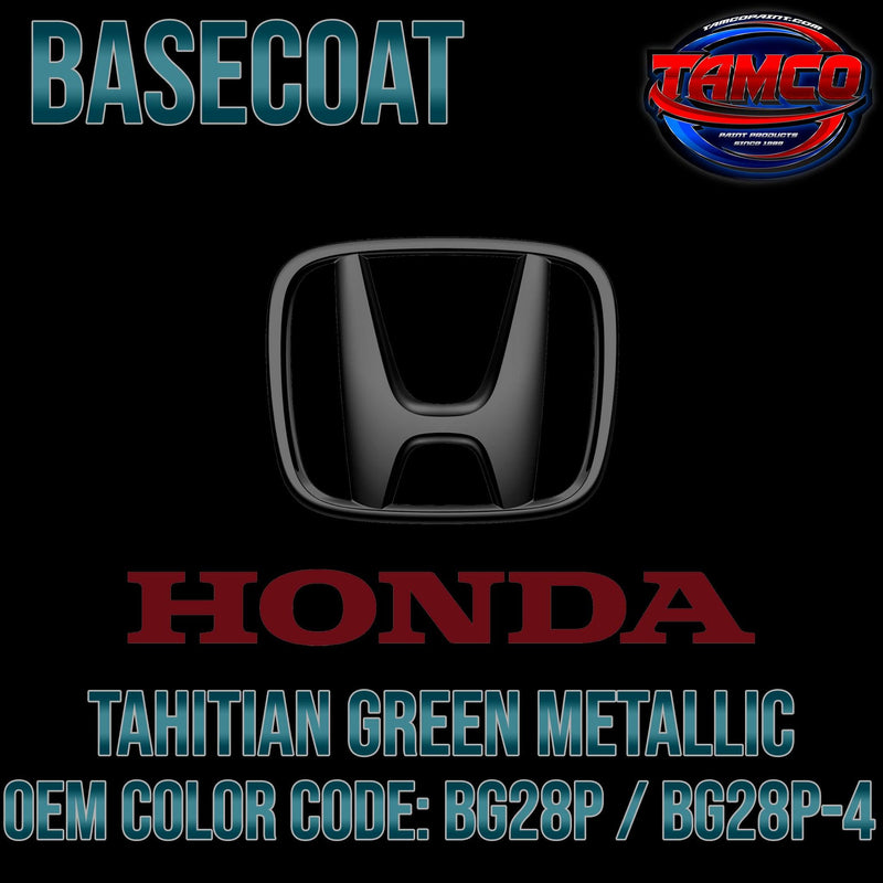Honda Tahitian Green Metallic | BG28P / BG28P-4 | 1991-1992 | OEM Basecoat - The Spray Source - Tamco Paint Manufacturing