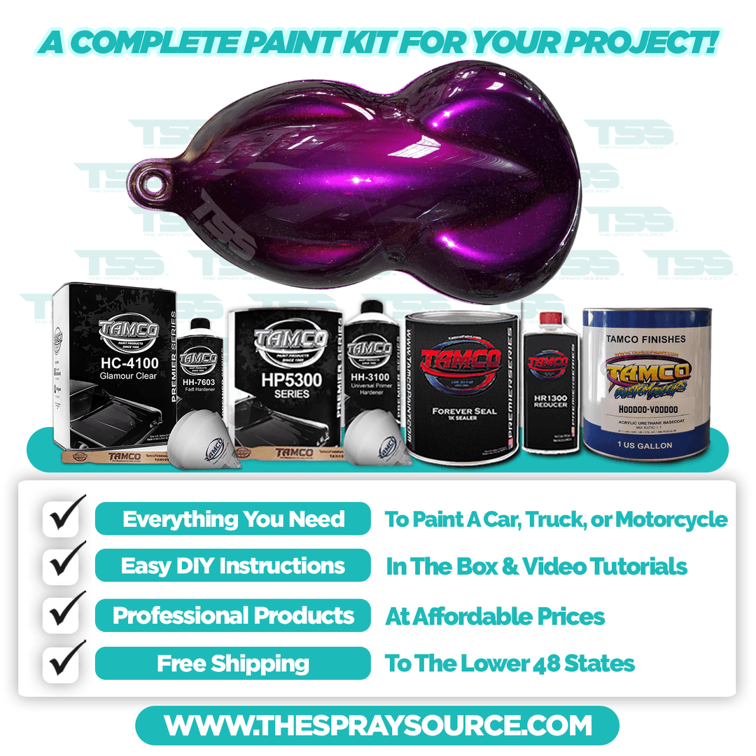 HooDoo-VooDoo Candy Pearl Extra Small Car Kit (Black Ground Coat) - The Spray Source - Tamco Paint