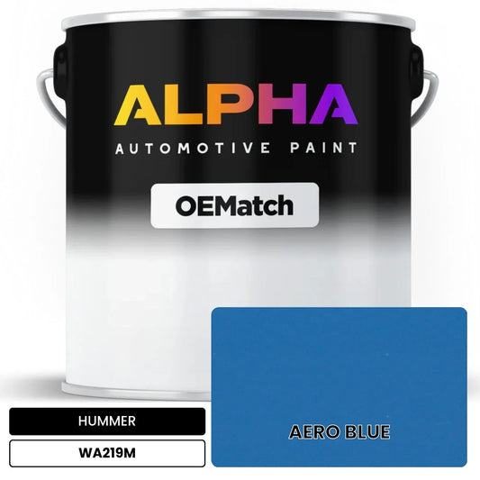 HUMMER AERO BLUE WA219M OEMatch Basecoat