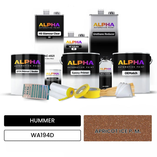 HUMMER APRICOT ICE P. M. WA194D OEMatch Vehicle Paint Kit