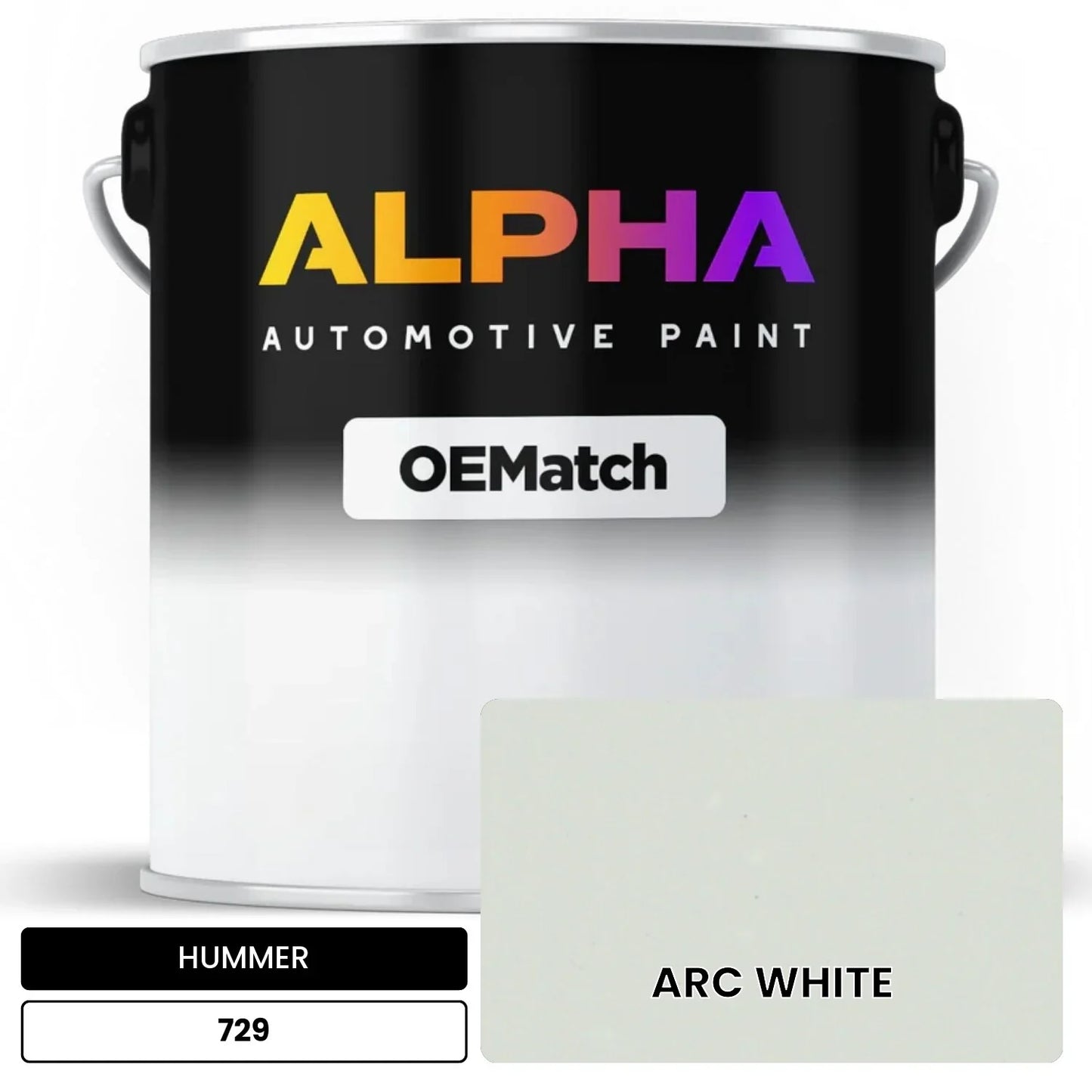 HUMMER ARC WHITE 729 OEMatch Basecoat
