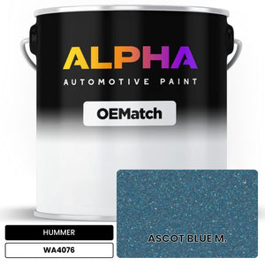HUMMER ASCOT BLUE M. WA4076 | OEMatch Automotive Basecoat
