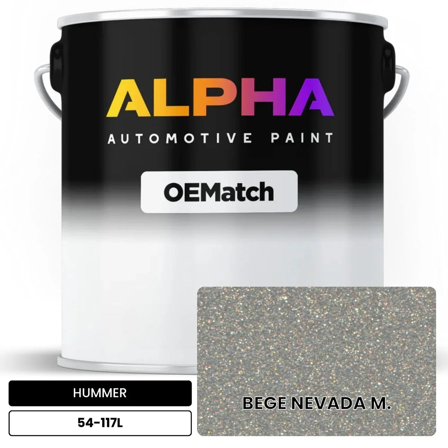 HUMMER BEGE NEVADA M. 54-117L OEMatch Basecoat