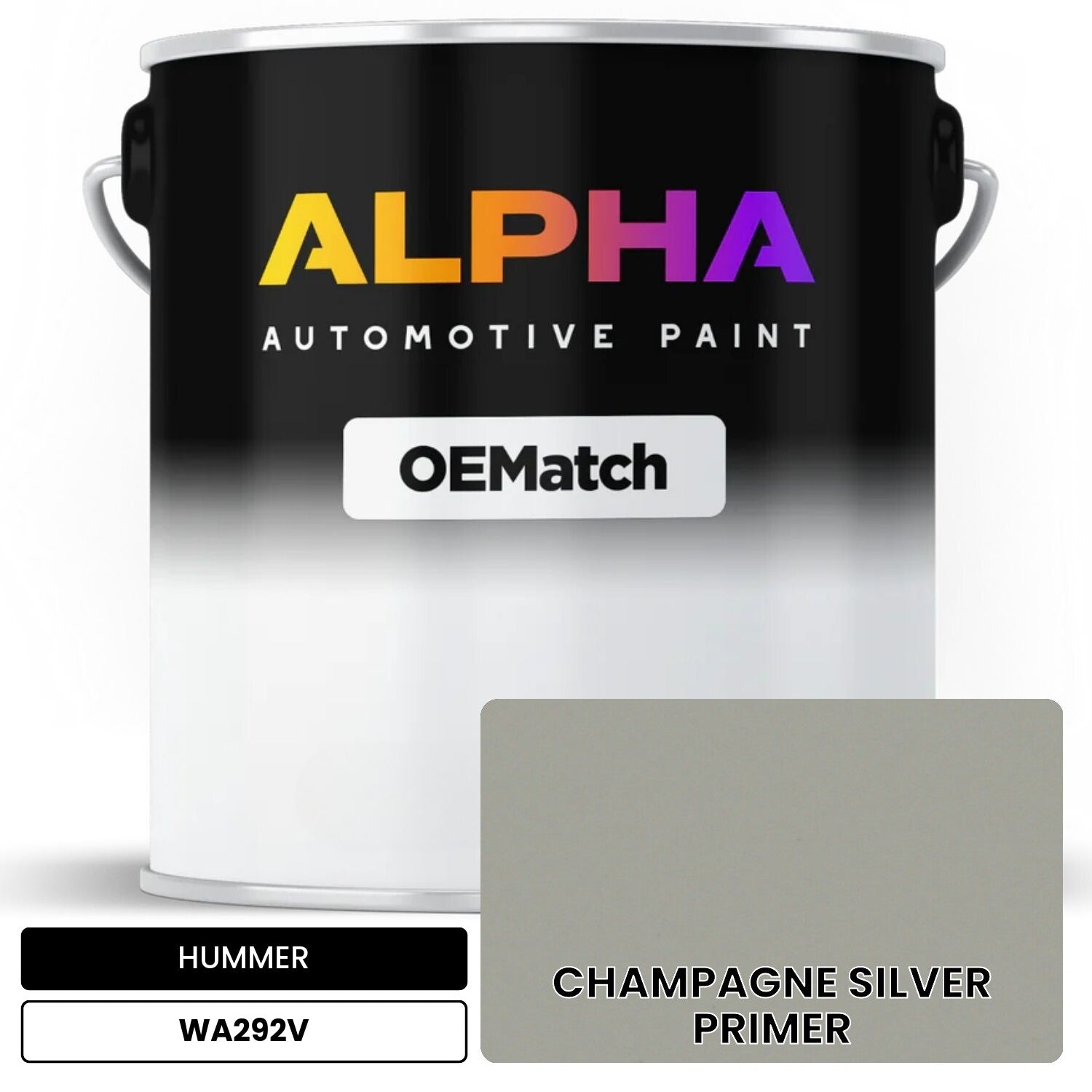 HUMMER CHAMPAGNE SILVER PRIMER WA292V OEMatch Basecoat