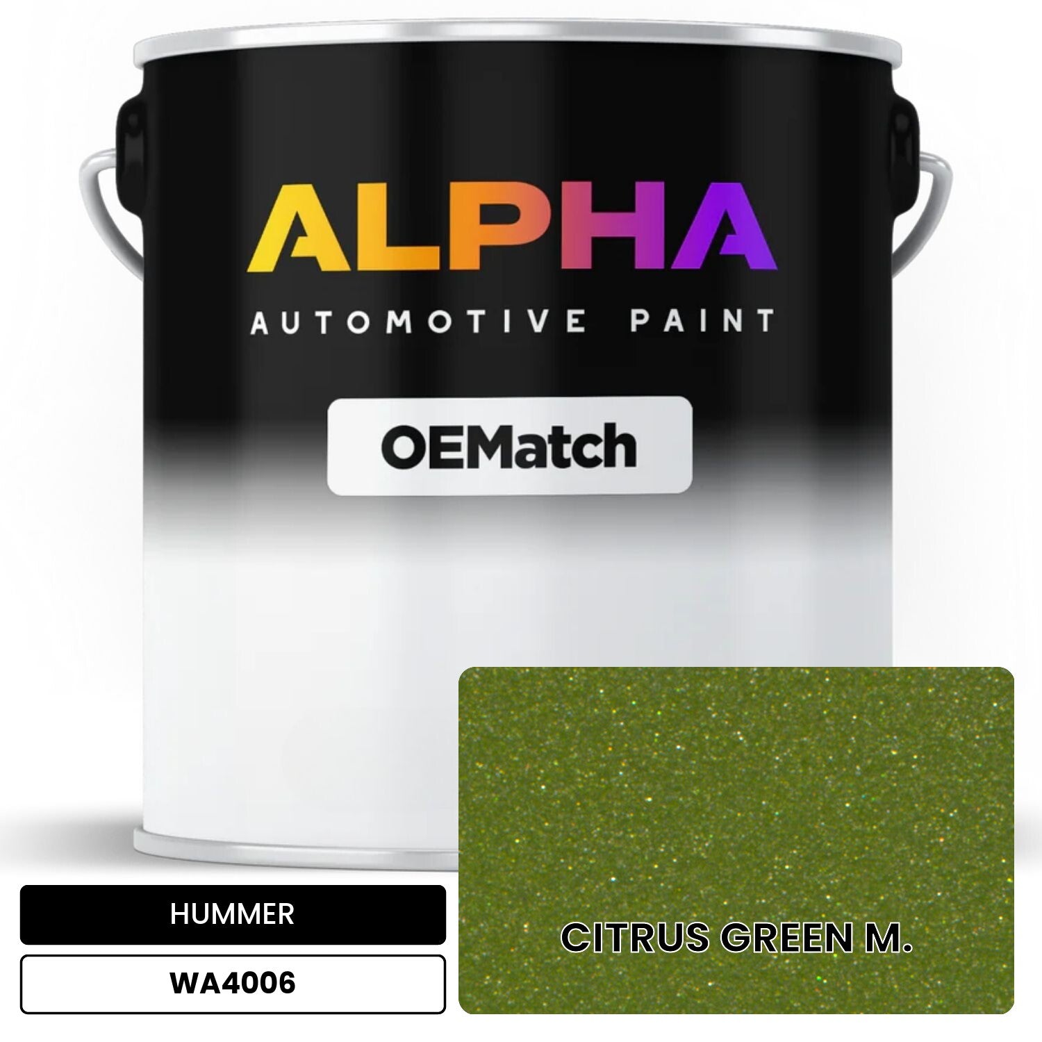 HUMMER CITRUS GREEN M. WA4006 OEMatch Basecoat