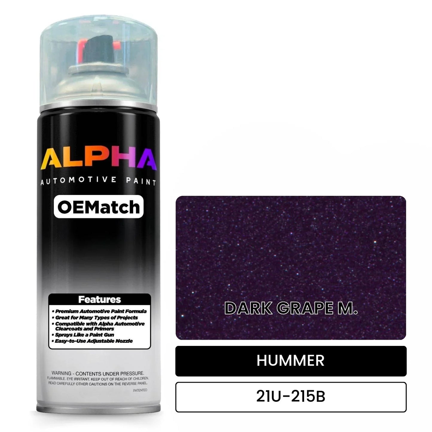 HUMMER DARK GRAPE M. 21U-215B OEMatch Spraycan