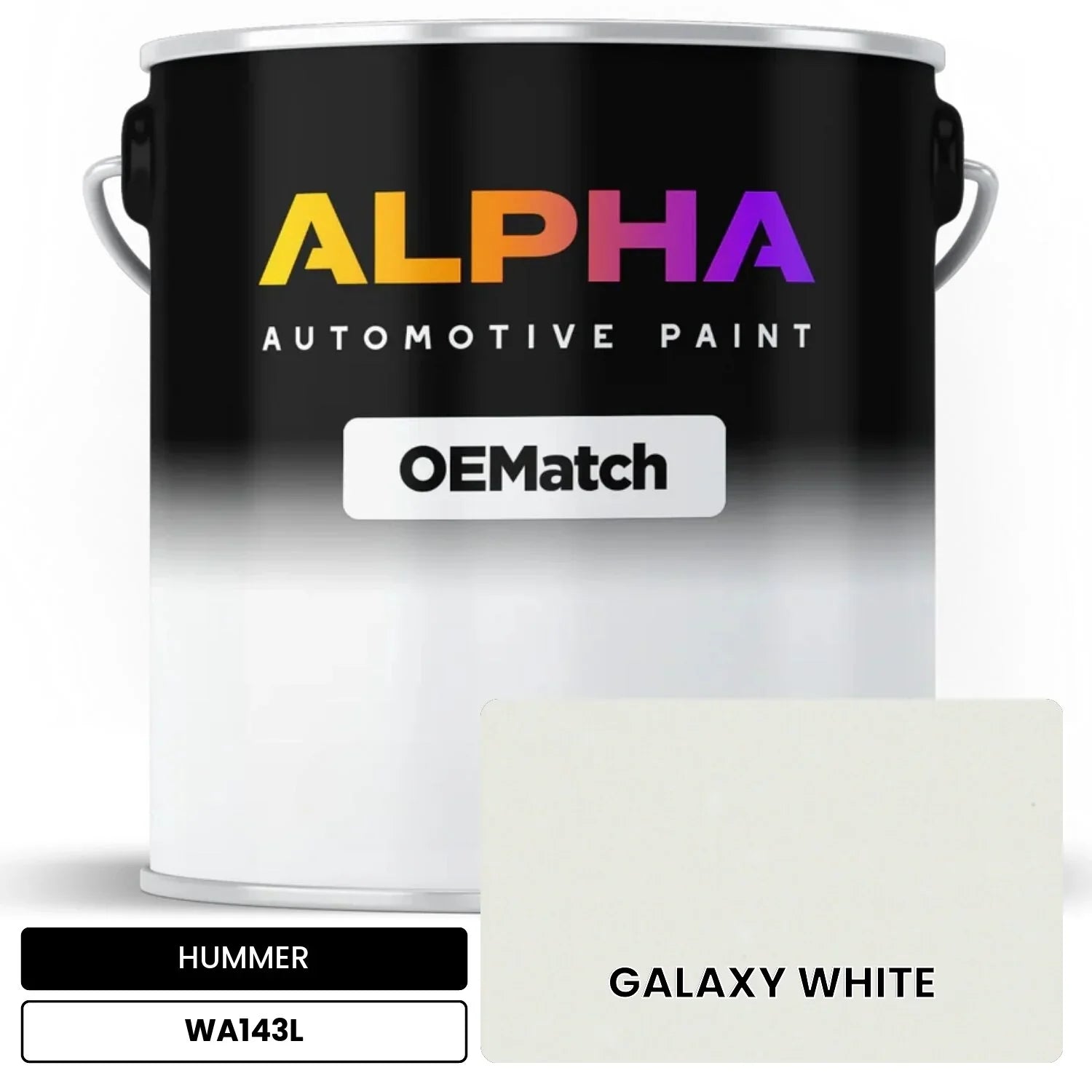 HUMMER GALAXY WHITE WA143L OEMatch Basecoat
