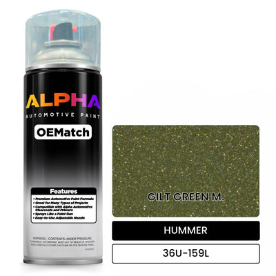 HUMMER GILT GREEN M. 36U-159L | OEMatch Automotive Spraycan